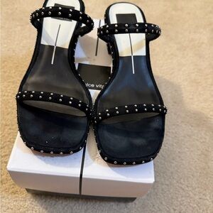 Dolce Vita Black Studded Sandals